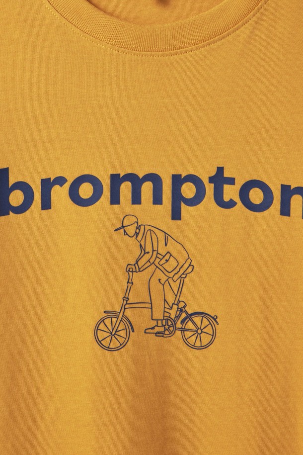 BROMPTON LONDON - 반팔티셔츠 - CYCLING GRAPHIC T-SHIRT - YELLOW (P242UTS413)