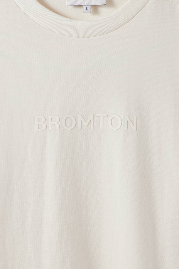 BROMPTON LONDON - 반팔티셔츠 - 1975 BROMPTON LOGO T-SHIRT - IVORY (P242UTS411)