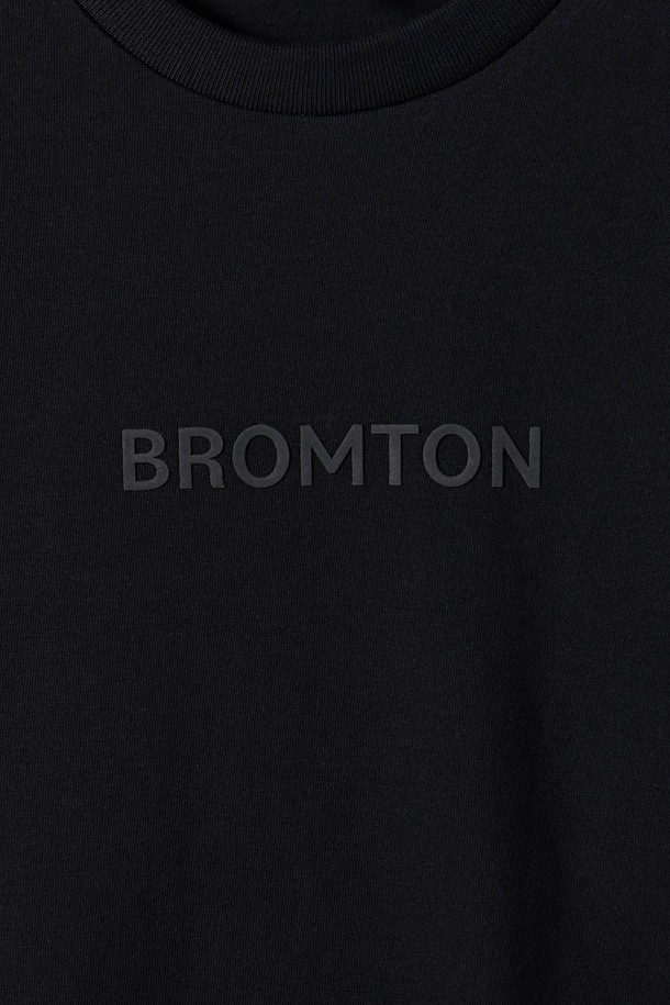 BROMPTON LONDON - 반팔티셔츠 - 1975 BROMPTON LOGO T-SHIRT - BLACK (P242UTS411)