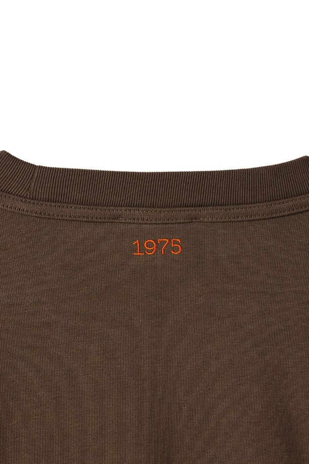 BROMPTON LONDON - 긴팔티셔츠 - 1975 LONG SLEEVES T-SHIRT - BROWN (P243UTS430)