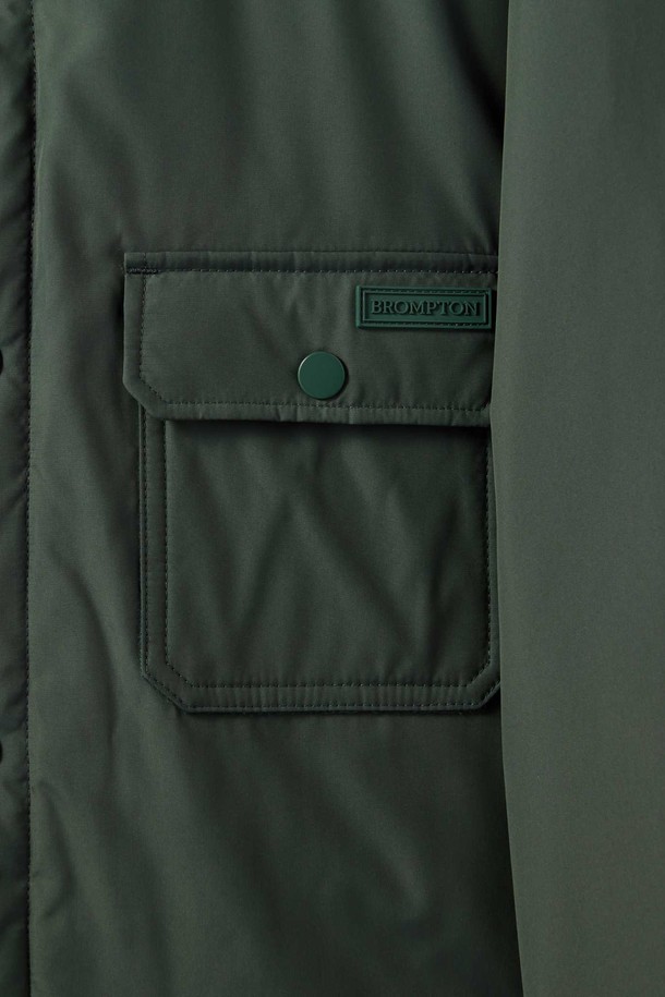 BROMPTON LONDON - 다운/패딩 - AERO WARM SHACKET DOWN - GREYISH KHAKI (P244MDW210)