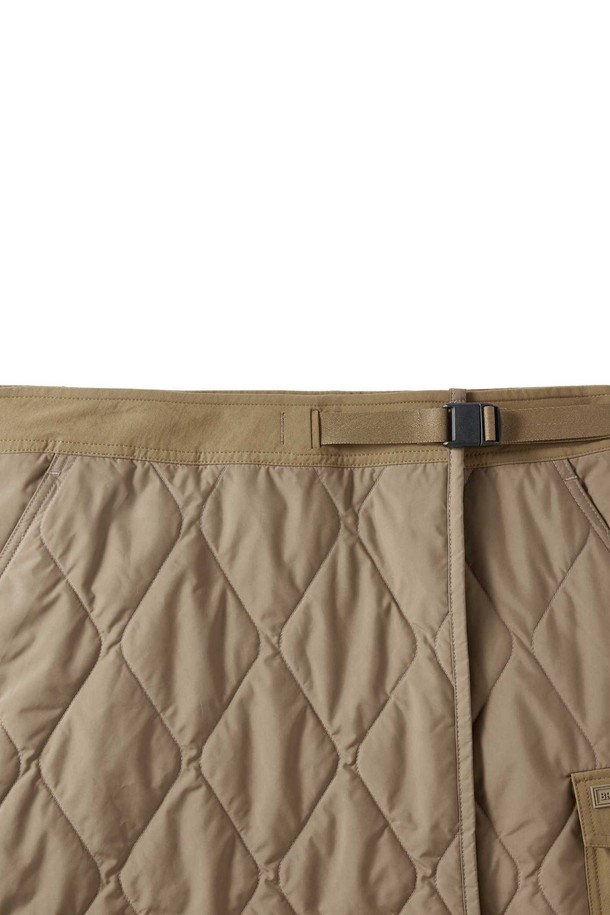 BROMPTON LONDON - 미디스커트 - W EXPLORE QUILTED SKIRT - D/BEIGE (P244WSK333)