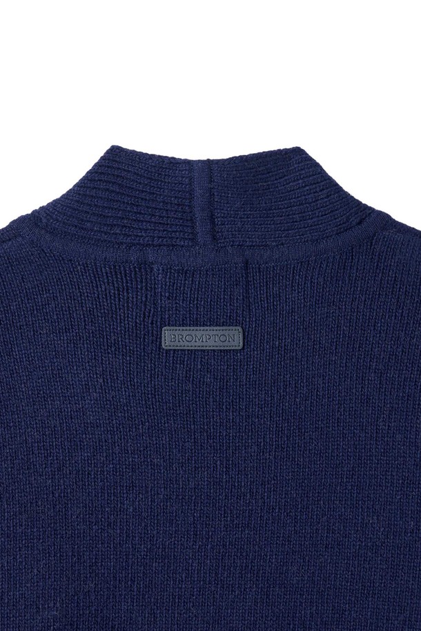 BROMPTON LONDON - 스웨터 - W NECK RIBBON KNIT - NAVY (P244WKT602)