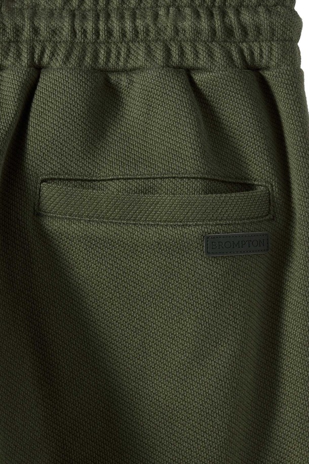 BROMPTON LONDON - 캐주얼팬츠 - DIAGONAL JACQUARD SWEATPANTS - OLIVE (P244UPT433)