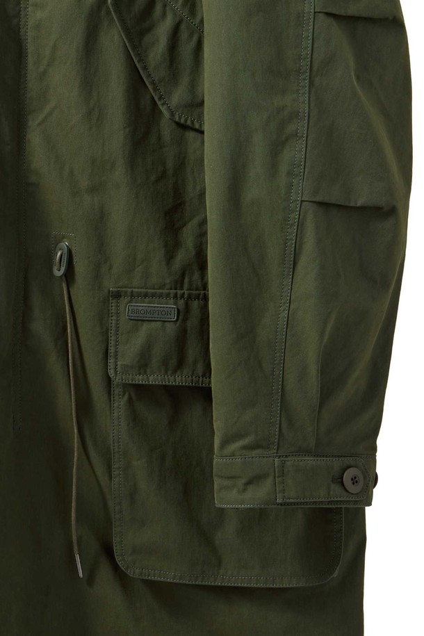 BROMPTON LONDON - 코트 - GREENFORD DETACHABLE LINER LONG FIELD JACKET - KHAKI (P244MCT510)