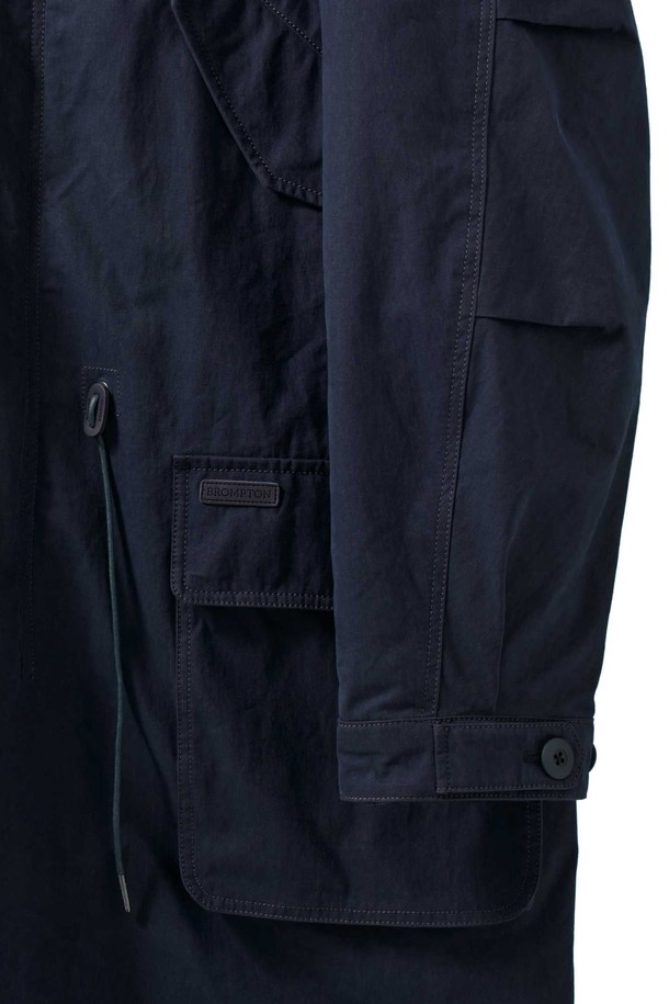 BROMPTON LONDON - 코트 - GREENFORD DETACHABLE LINER LONG FIELD JACKET - D/NAVY (P244MCT510)