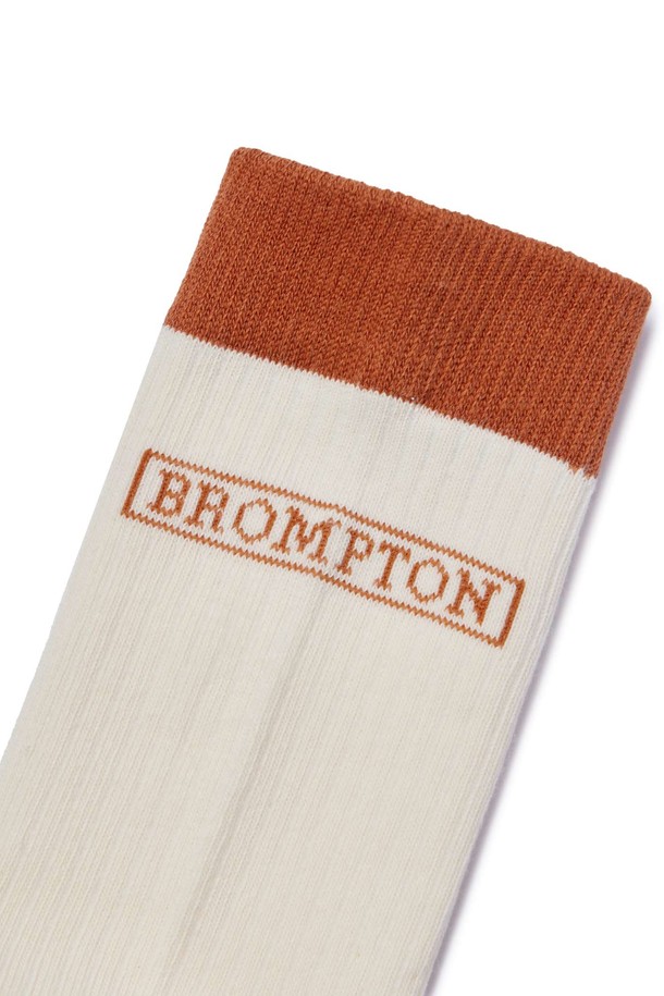 BROMPTON LONDON - 양말 - BROMPTON LOGO SOCKS - IVORY (P245ASO205)