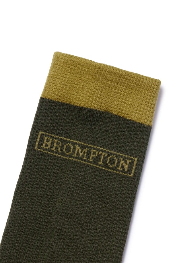 BROMPTON LONDON - 양말 - BROMPTON LOGO SOCKS - KHAKI (P245ASO205)