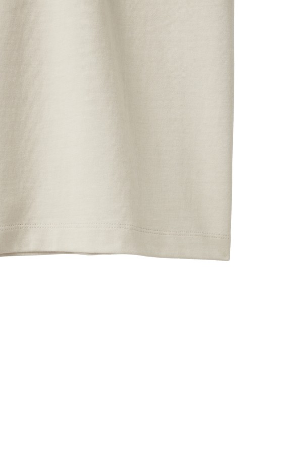 BROMPTON LONDON - 반팔 티셔츠 - 1975 PIGMENT HALF SLEEVE T-SHIRT - IVORY (P242UTS418)