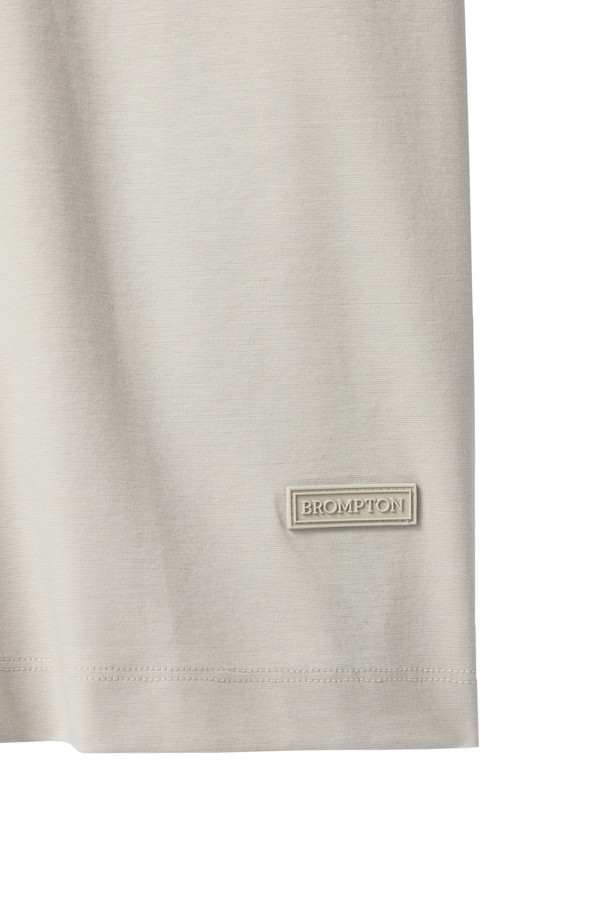 BROMPTON LONDON - 반팔티셔츠 - STRETCH ROUND T-SHIRT - IVORY (P242UTS121)