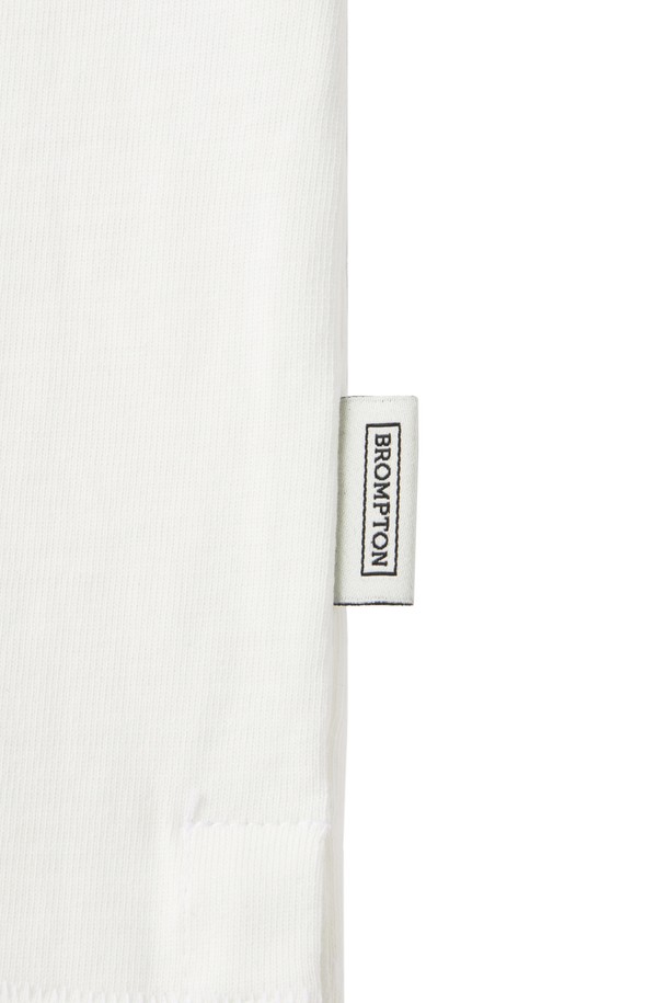 BROMPTON LONDON - 반팔 티셔츠 - BROMPTON LOGO T-SHIRT - WHITE (P242UTS410)