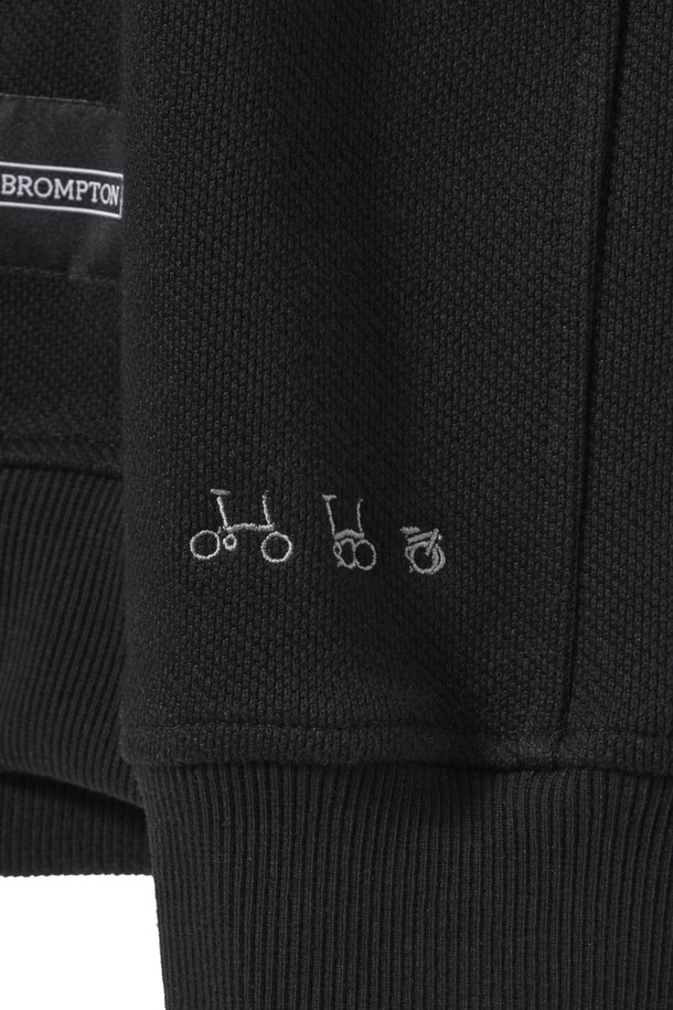 BROMPTON LONDON - 스웨트셔츠 - JACQUARD SWEATSHIRT - BLACK (P241USW405)