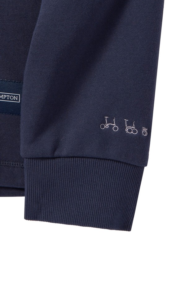 BROMPTON LONDON - 긴팔티셔츠 / 후디 - ORGANIC TERRY HOODIE - NAVY (P241UHD406)