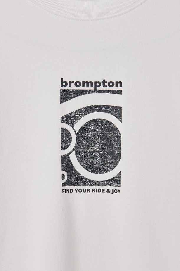 BROMPTON LONDON - 반팔티셔츠 - REFLECTIVE GRAPHIC T-SHIRT - WHITE (P242UTS126)