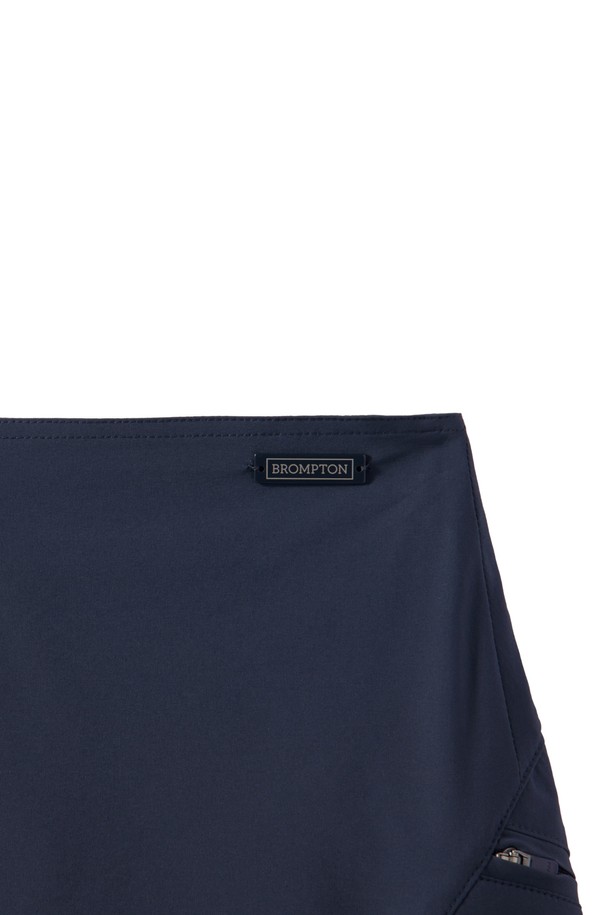 BROMPTON LONDON - 스커트 - W NYLON SET UNBALANCE POCKET WRAP MIDI SKIRT - NAVY (P242WSK360)