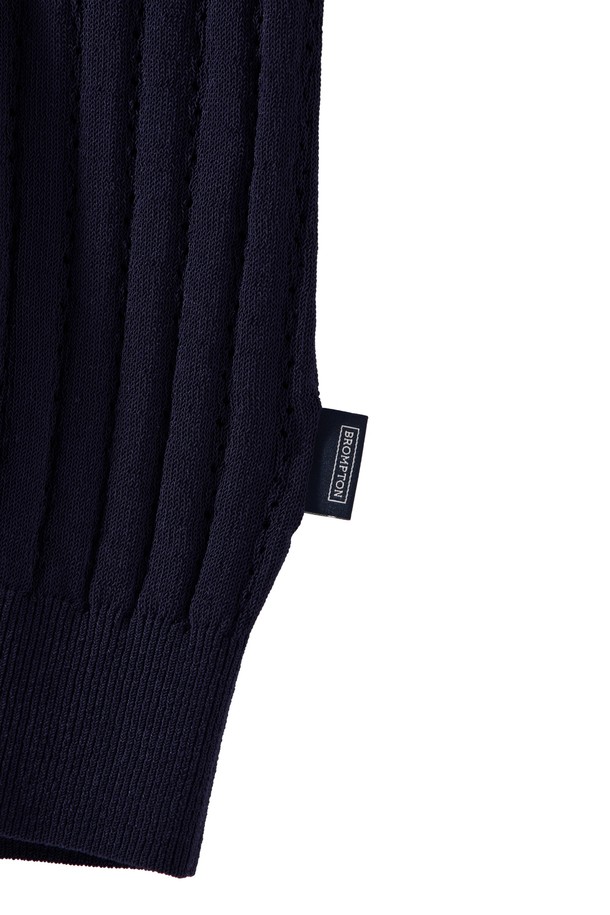 BROMPTON LONDON - 베스트 - W HALF SLEEVE KNIT - NAVY (P242WKT651)