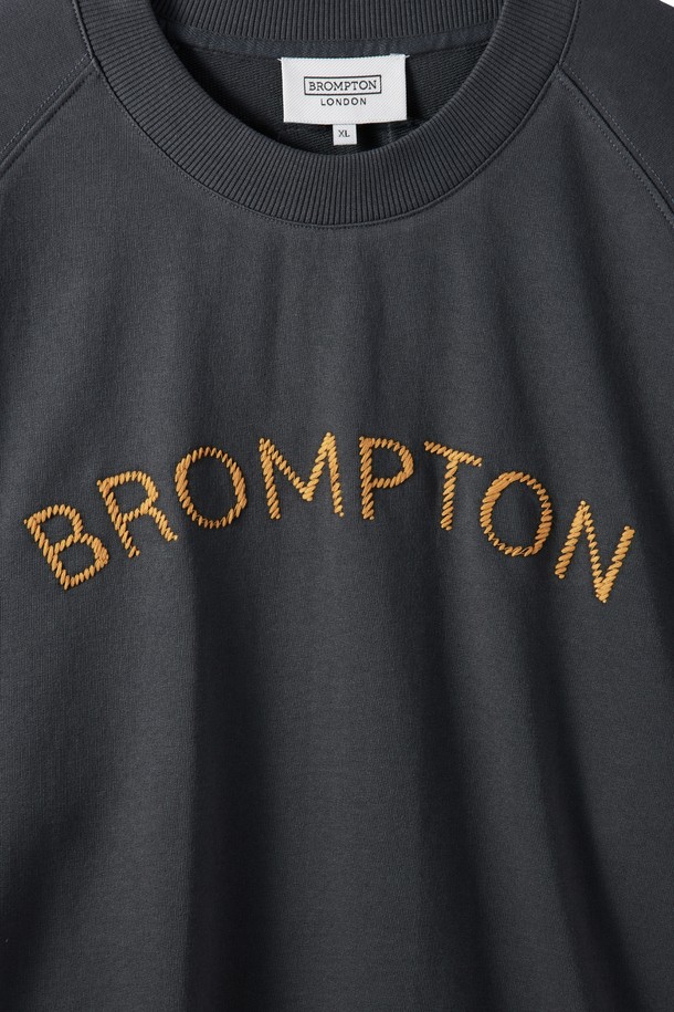 BROMPTON LONDON - 반팔티셔츠 - ROPE EMBRO TERRY HALF SLEEVE T-SHIRT - C/GREY (P242UTS420)