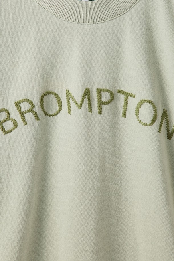 BROMPTON LONDON - 반팔티셔츠 - ROPE EMBRO TERRY HALF SLEEVE T-SHIRT - A/MINT (P242UTS420)