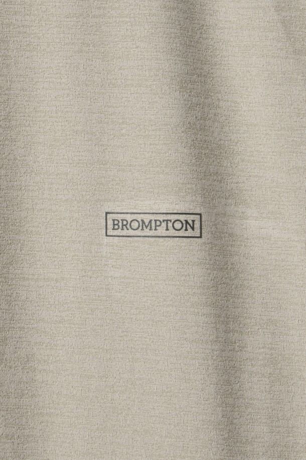 BROMPTON LONDON - 반팔티셔츠 - ECO HALF SLEEVE T-SHIRT - BEIGE - (P242UTS124)