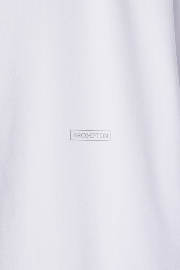 BROMPTON LONDON - 반팔티셔츠 - ECO HALF SLEEVE T-SHIRT - WHITE - (P242UTS124)