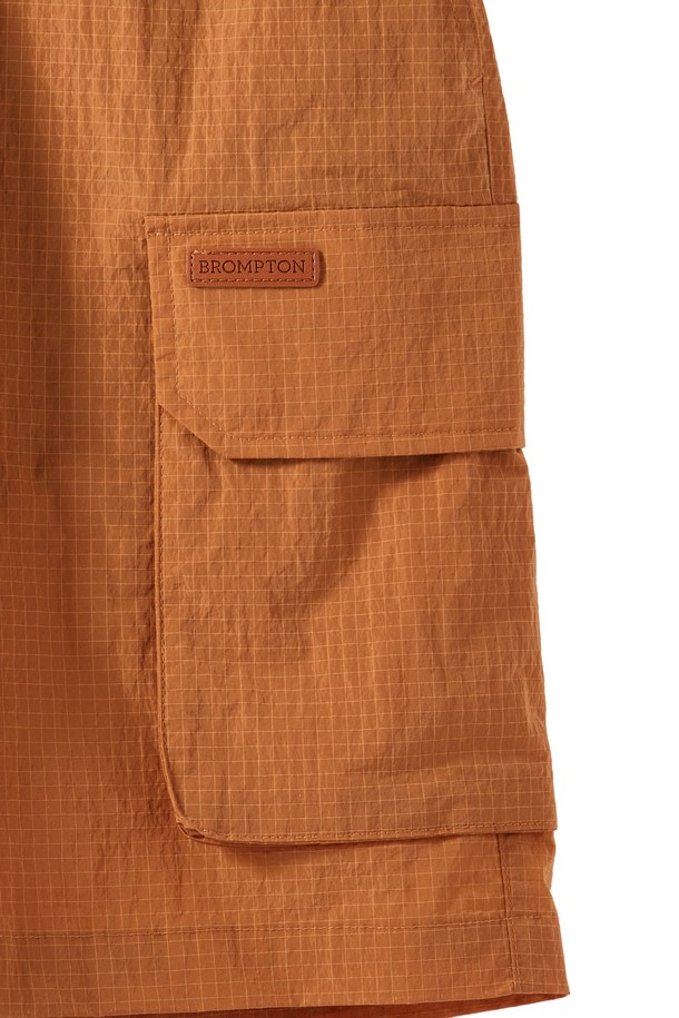 BROMPTON LONDON - 하프팬츠 - RIPSTOP CARGO SHORTS - ORANGE (P242UHP431)