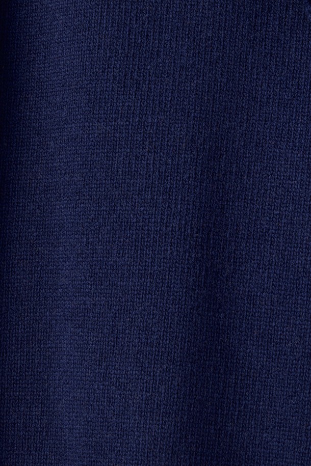 BROMPTON LONDON - 스웨터 - W NECK RIBBON KNIT - NAVY (P244WKT602)