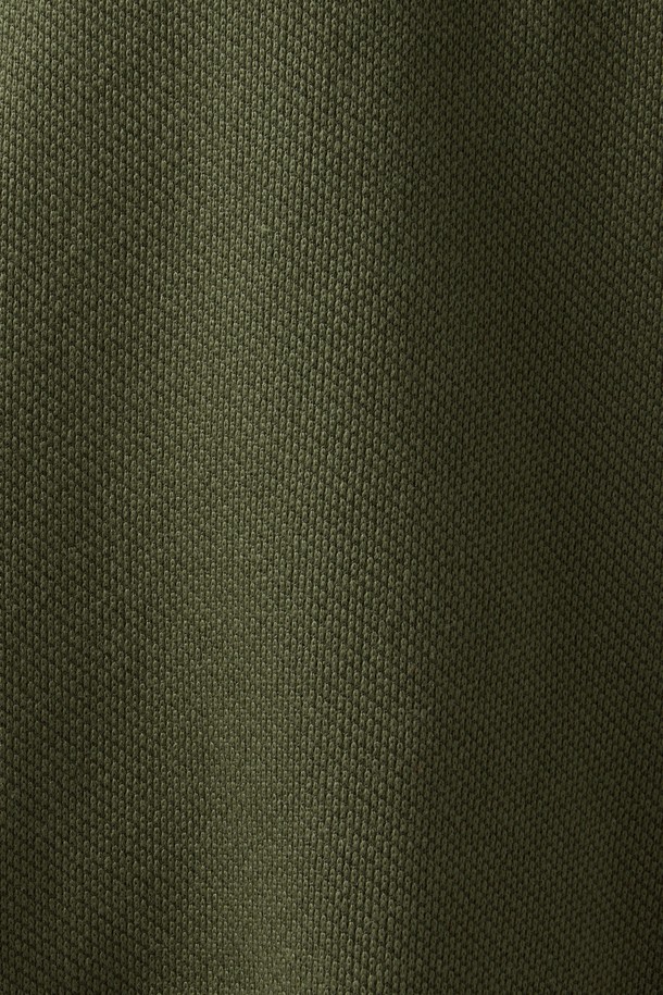 BROMPTON LONDON - 스웨트셔츠 - DIAGONAL JACQUARD HALF ZIP SWEAT T-SHIRT - OLIVE (P244USW433)