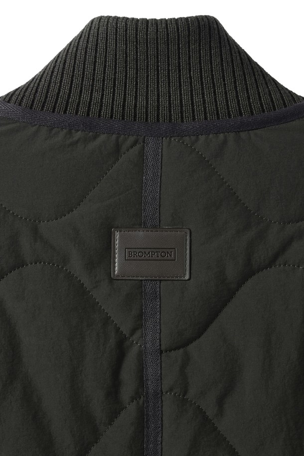 BROMPTON LONDON - 블루종/점퍼 - BRITISH CAMPER HIGH NECK QUILTED JUMPER - D/BROWN (P244UPD407)