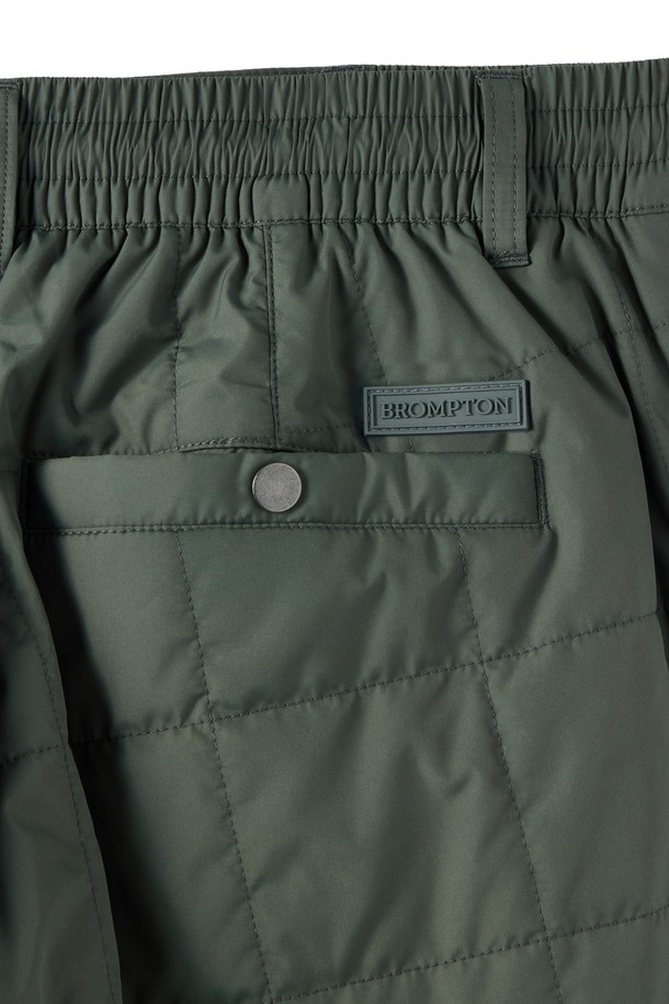 BROMPTON LONDON - 캐주얼팬츠 - EXPLORE QUILTED TROUSERS - GREYISH KHAKI (P244UPT132)