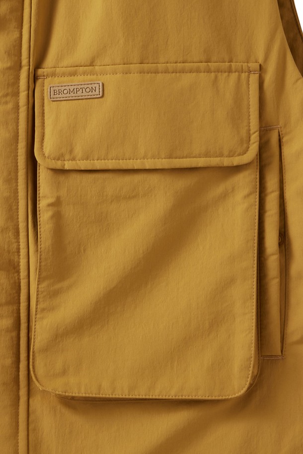 BROMPTON LONDON - 베스트 - BRITISH CAMPER POCKET DOWNVEST - MUSTARD (P244UDV410)