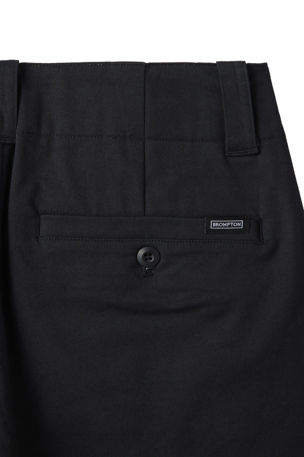 BROMPTON LONDON - 팬츠 - W TWO TUCK WIDE TROUSERS - BLACK (P241WPT602)