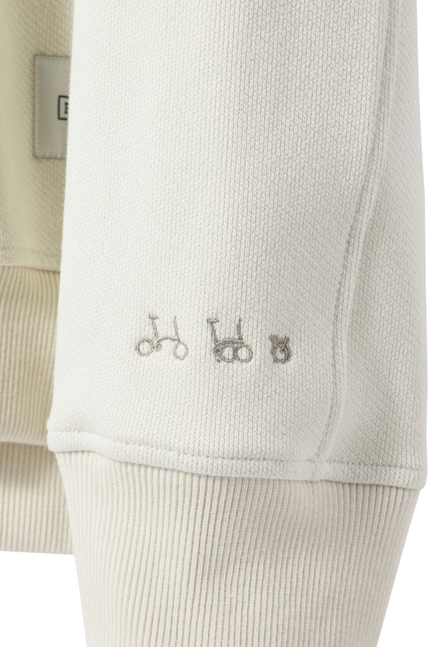 BROMPTON LONDON - 스웨트셔츠 - JACQUARD SWEATSHIRT - IVORY (P241USW405)