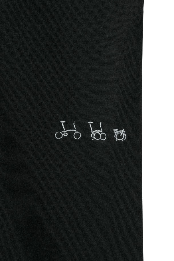 BROMPTON LONDON - 반팔티셔츠 / 후디 - W BROMPTON LOGO T-SHIRT - BLACK (P242WTS610)