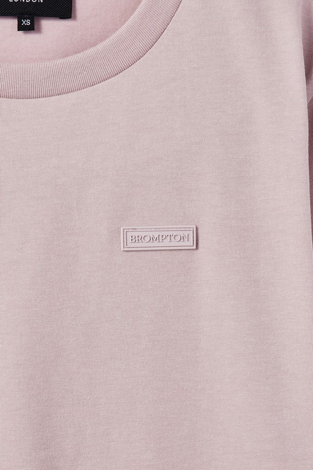 BROMPTON LONDON - 반소매 티셔츠 - W BACK LETTERING T-SHIRT - PINK (P242WTS353)