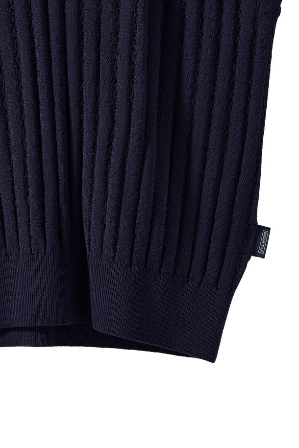 BROMPTON LONDON - 베스트 - W HALF SLEEVE KNIT - NAVY (P242WKT651)