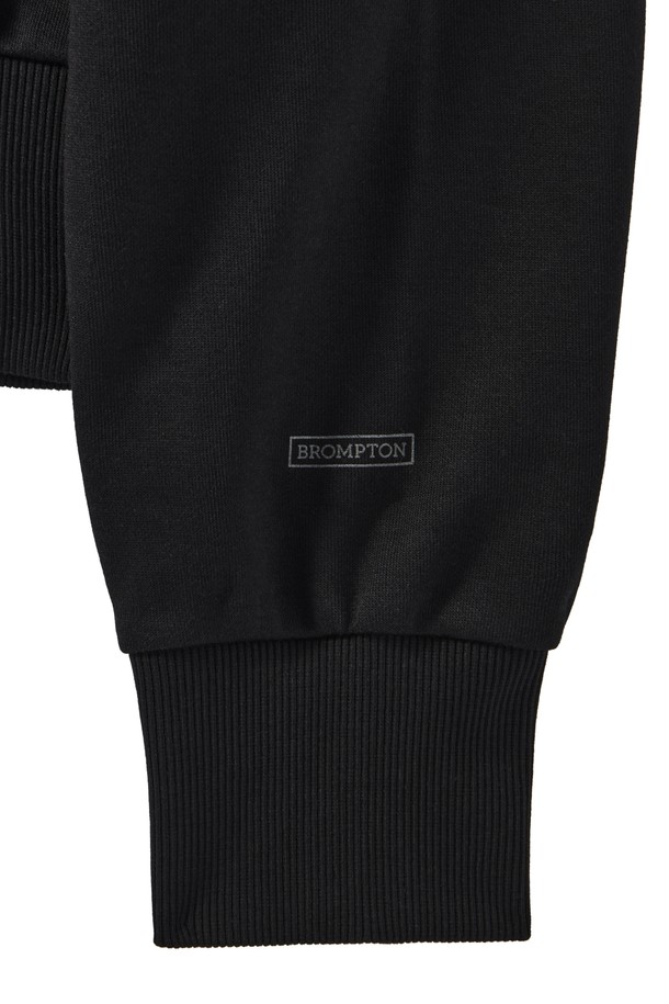 BROMPTON LONDON - 스웻셔츠 - W ZIPPER DETAIL SWEATSHIRT - BLACK (P241WSW303)