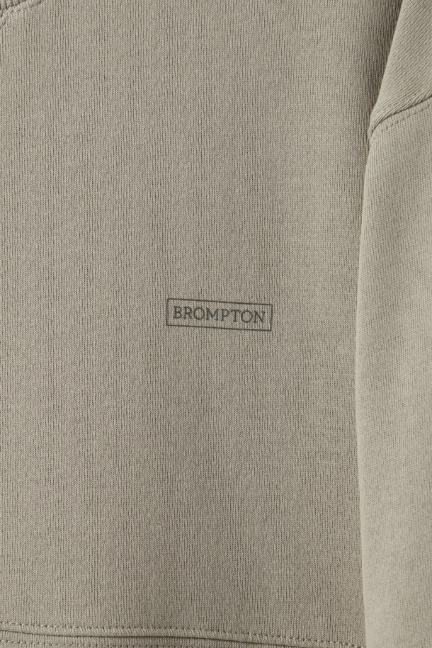 BROMPTON LONDON - 스웨트셔츠 - CITY SWEAT CREWNECK SHIRT - MOCHA (P244USW140)