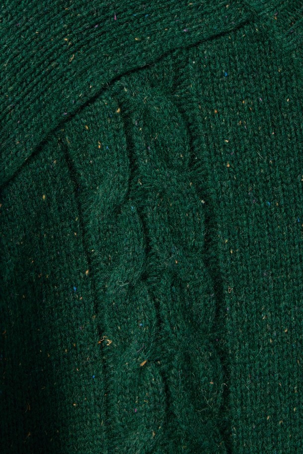 BROMPTON LONDON - 스웨터 - CABLE SWEATER  - GREEN (P244UKT401)