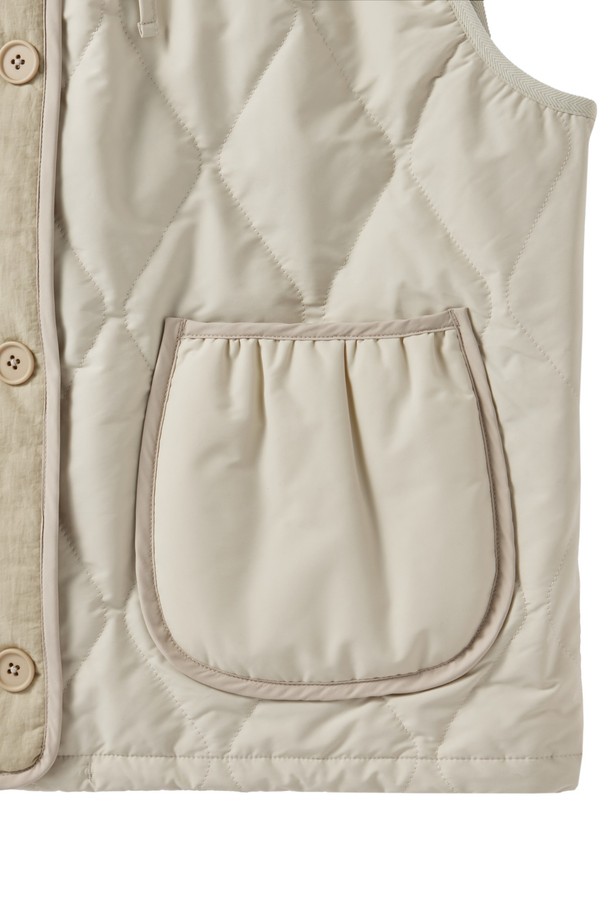 BROMPTON LONDON - 베스트 - W EXPLORE QUILTED VEST - IVORY (P244WPV333)