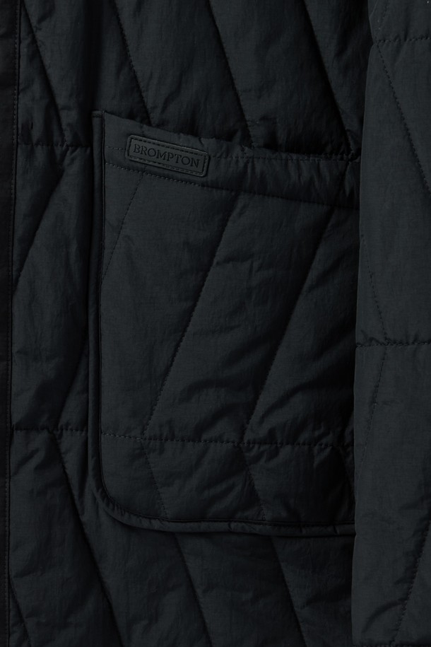 BROMPTON LONDON - 블루종/점퍼 - BRITISH CAMPER QUILTED JUMPER  - BLACK (P244UPD405)