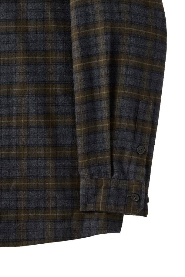 BROMPTON LONDON - 긴팔셔츠 - CHEQUERED SHIRT - BROWN (P243MSH501)