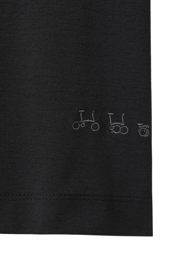 BROMPTON LONDON - 반팔티셔츠 - ECO HALF SLEEVE T-SHIRT - BLACK - (P242UTS124)