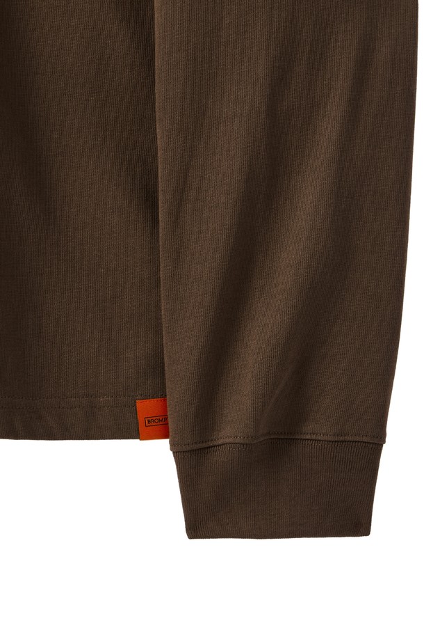 BROMPTON LONDON - 긴팔티셔츠 - 1975 LONG SLEEVES T-SHIRT - BROWN (P243UTS430)