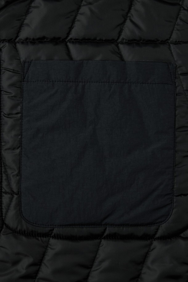 BROMPTON LONDON - 블루종/점퍼 - BRITISH CAMPER QUILTED JUMPER  - BLACK (P244UPD405)