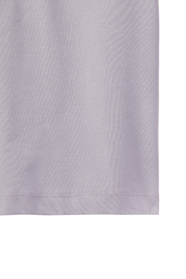 BROMPTON LONDON - 반소매 티셔츠 - W HALF ZIP COLLAR T-SHIRT - LAVENDER (P242WTS352)