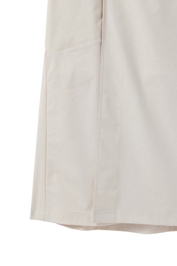 BROMPTON LONDON - 스커트 - W NYLON SET UNBALANCE POCKET WRAP MIDI SKIRT - IVORY (P242WSK360)