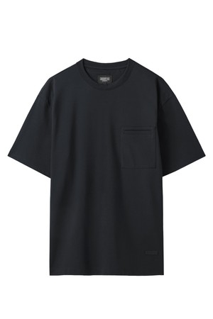 STRETCH ROUND T-SHIRT - BLACK (P242UTS121)