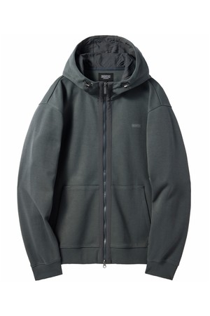 FULL ZIP HOODED SWEATSHIRT - D/GREEN (P241UFT135)