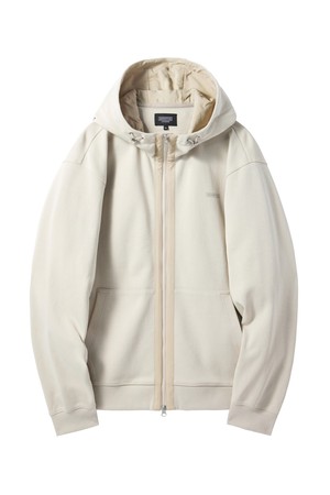 FULL ZIP HOODED SWEATSHIRT - IVORY (P241UFT135)