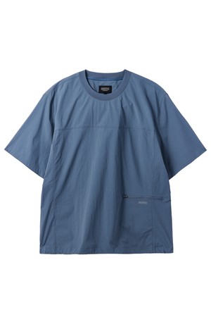 WOVEN HALF SLEEVE T-SHIRT - BLUE (P242UTS132)